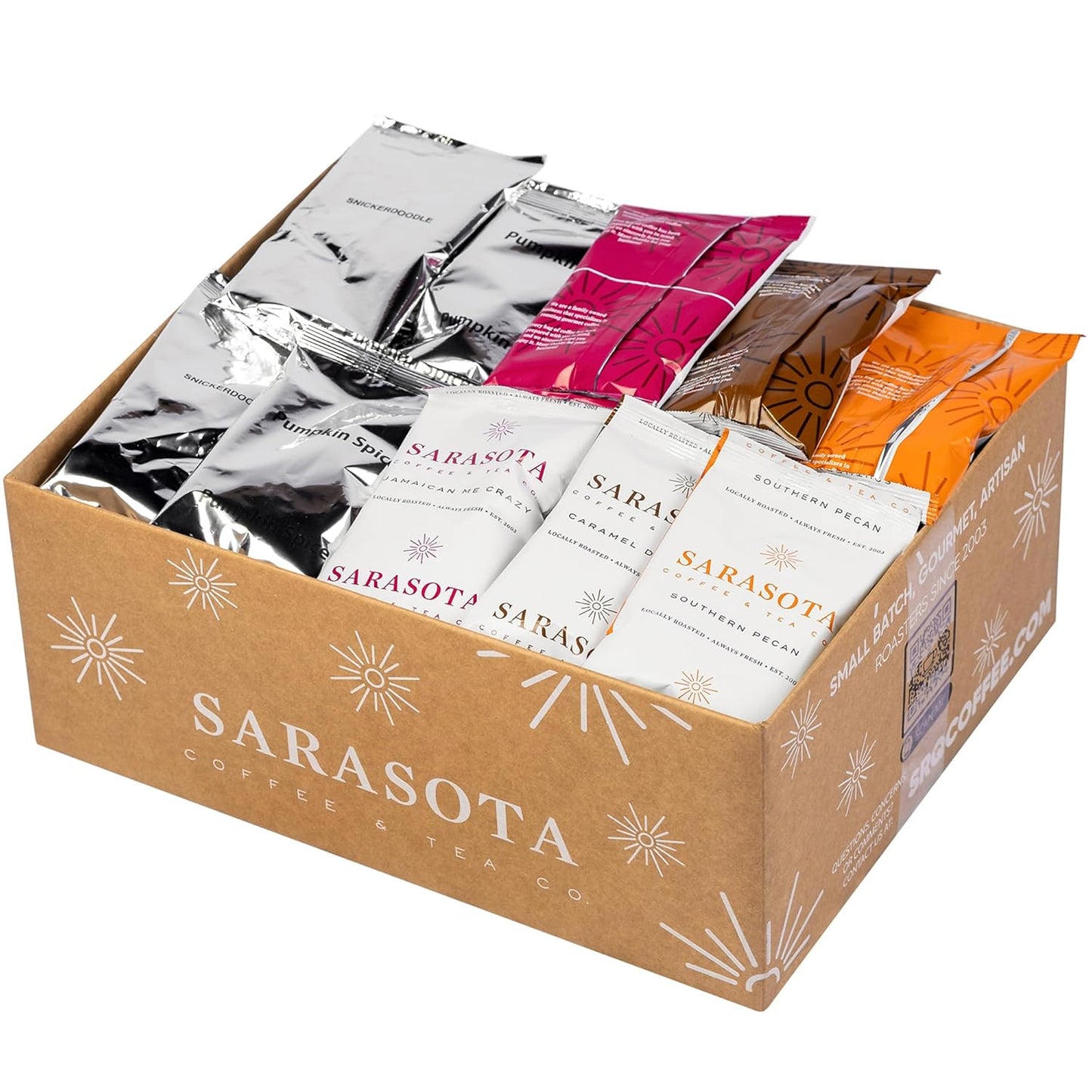 Gourmet Ground Coffee Gift Set Sampler Pack for Coffee Lovers