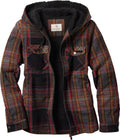 Womens Woodland Berber Lined Hooded Shacket - Cozy Fall Layer