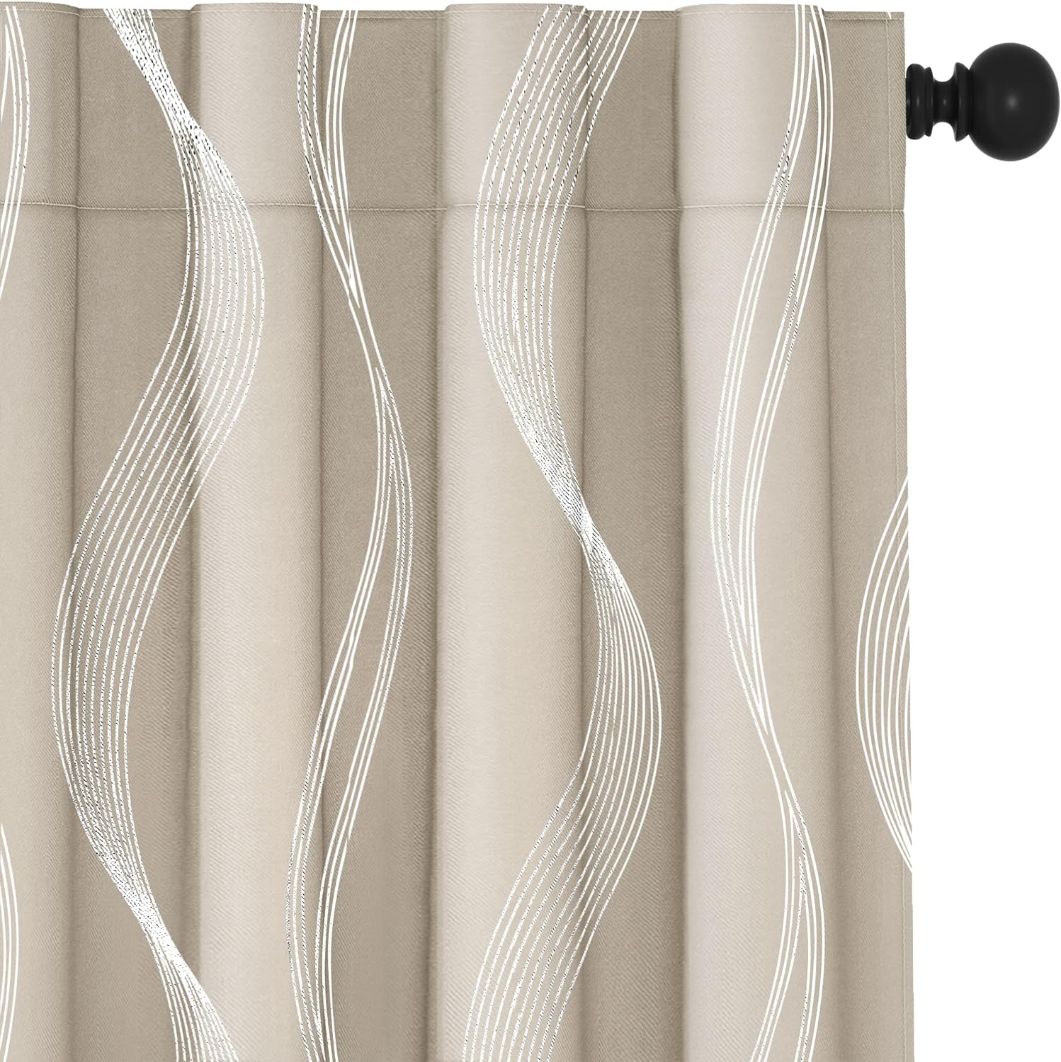 Deconovo Geometric Blackout Curtains 42x84 - Energy Saving