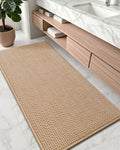Color&Geometry Chenille Pile Long Bathroom Runner Rug - Super