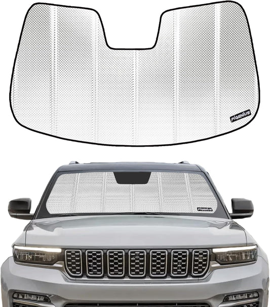 B Pigenius Windshield Sun Shade for Jeep Grand Cherokee 2022-2025