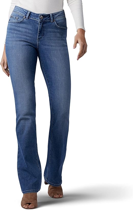 Lee Women's Modern Series Curvy Fit Bootcut Jean with Pocket