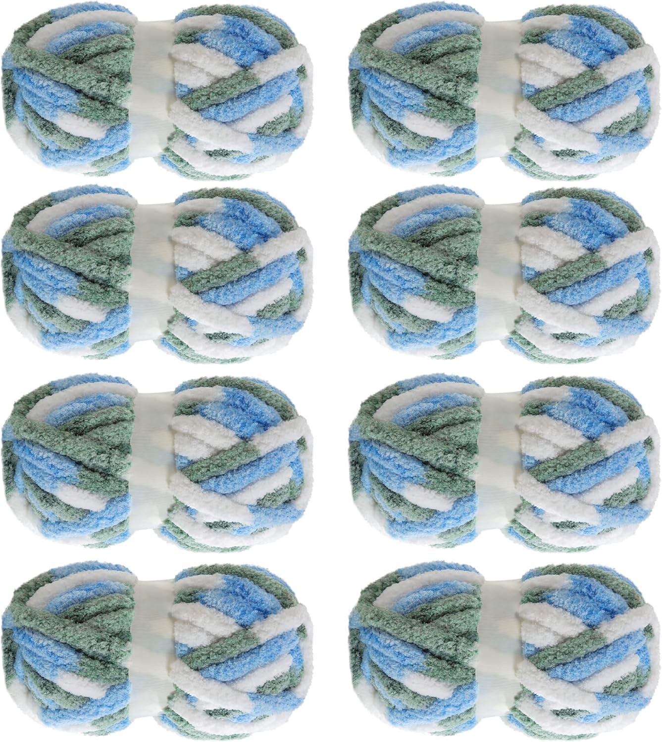MABOZOO Tie Dye Chunky Yarn for Crocheting - Jumbo Soft Plush