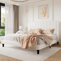 Luxurious Velvet Upholstered King Bed Frame for Stylish Comfort