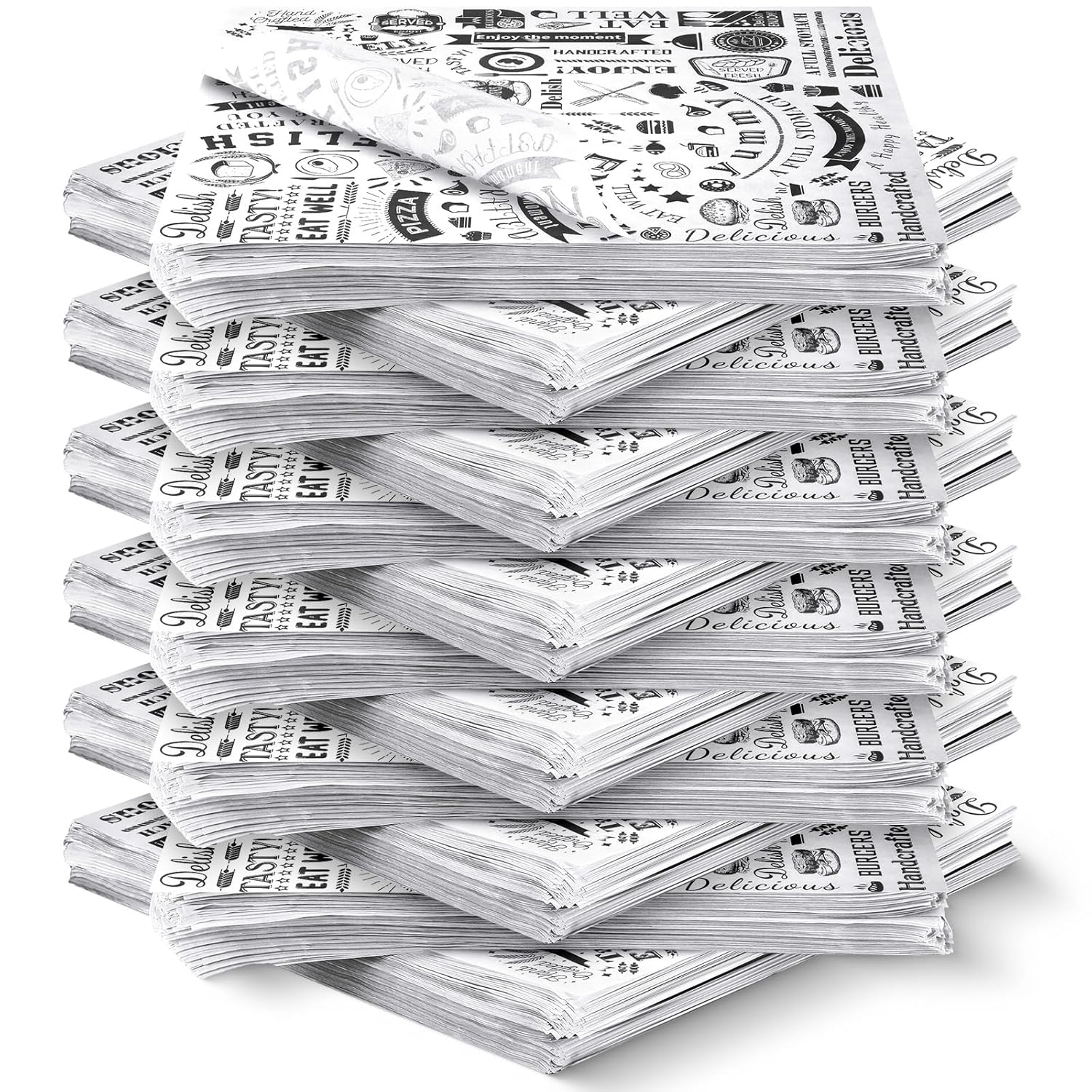 1400 Pcs 12 x 12 Inch Deli Wax Paper Sheets for Food Wrapping