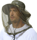 BASSDASH UPF 50+ Mosquito Sun Hat with Hidden Net - Bug and UV