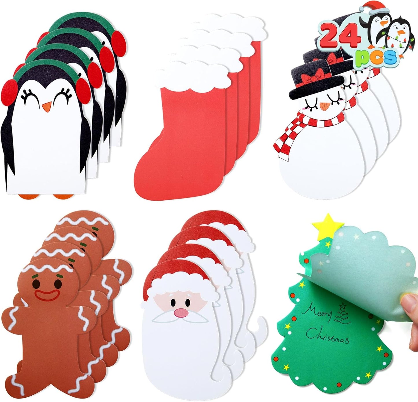 24-Pk Christmas Characters Notepads - Stay Organized in Style!