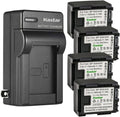 1500mAh Lithium-Ion 4-Pack Batteries with AC Charger - for Canon HF