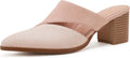 Syktkmx Women's Cutout Backless Mules for Stylish Comfort