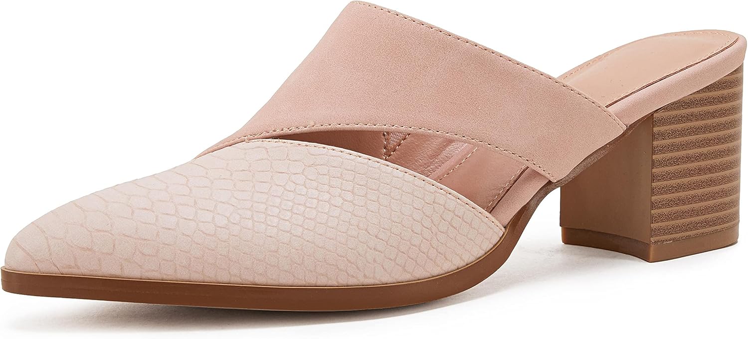 Syktkmx Women's Cutout Backless Mules for Stylish Comfort