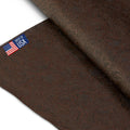 Tooled Faux Leather Vinyl Roll 54in x 5yd - Chocolate Floral Embossed