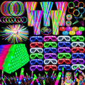 Glow in the Dark Party Supplies 148 PCS Set - Big Pack for Events