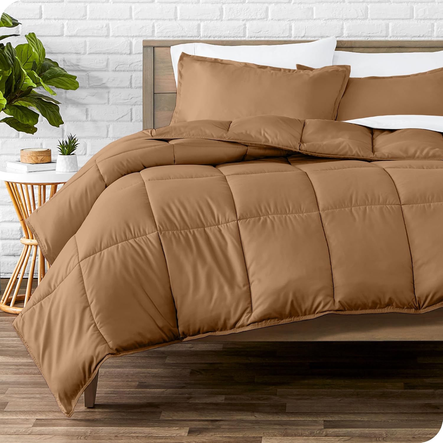 Bare Home Comforter Set Queen Size Ultra-Soft Goose Down