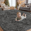 4x6 Area Rugs for Living Room Rug - Ultra Soft Fluffy Gray