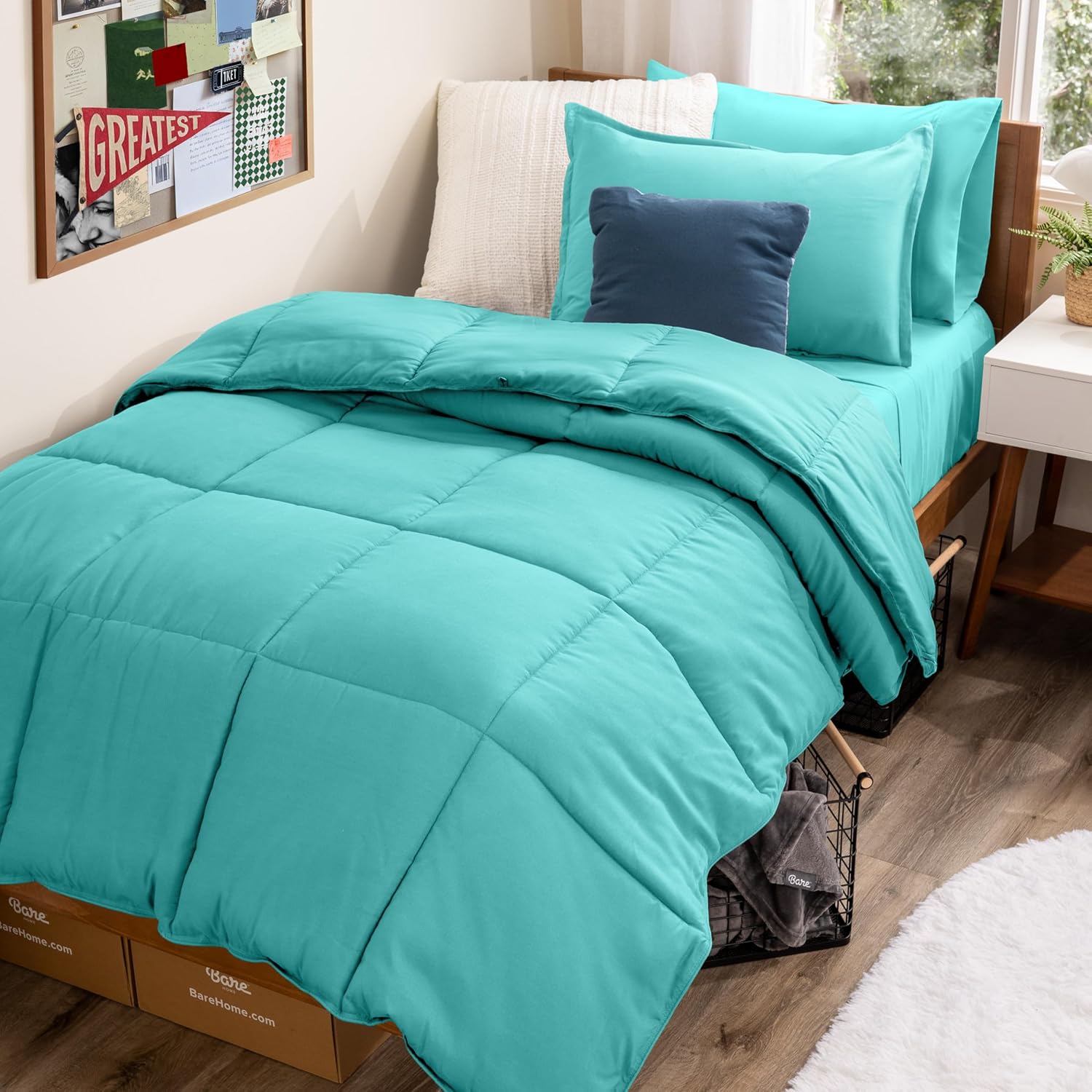 Bare Home Bed-in-A-Bag 5 Piece Comforter Set for Twin XL
