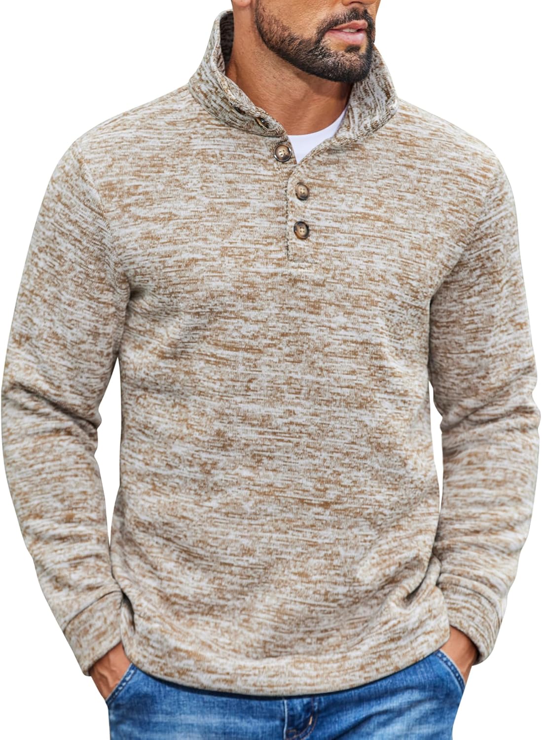 COOFANDY Men's Casual Slim Fit Pullover Sweater for All Occasions