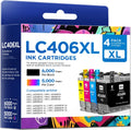 LC406XL Ink Cartridges High Yield Compatible for Brother LC406XL - 4