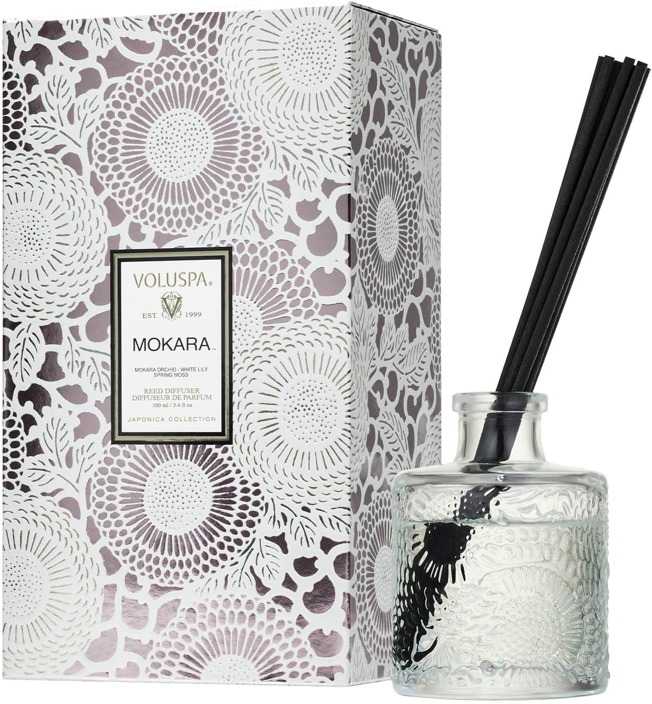 Voluspa Mokara Scented Reed Diffuser for Luxurious Home Aroma