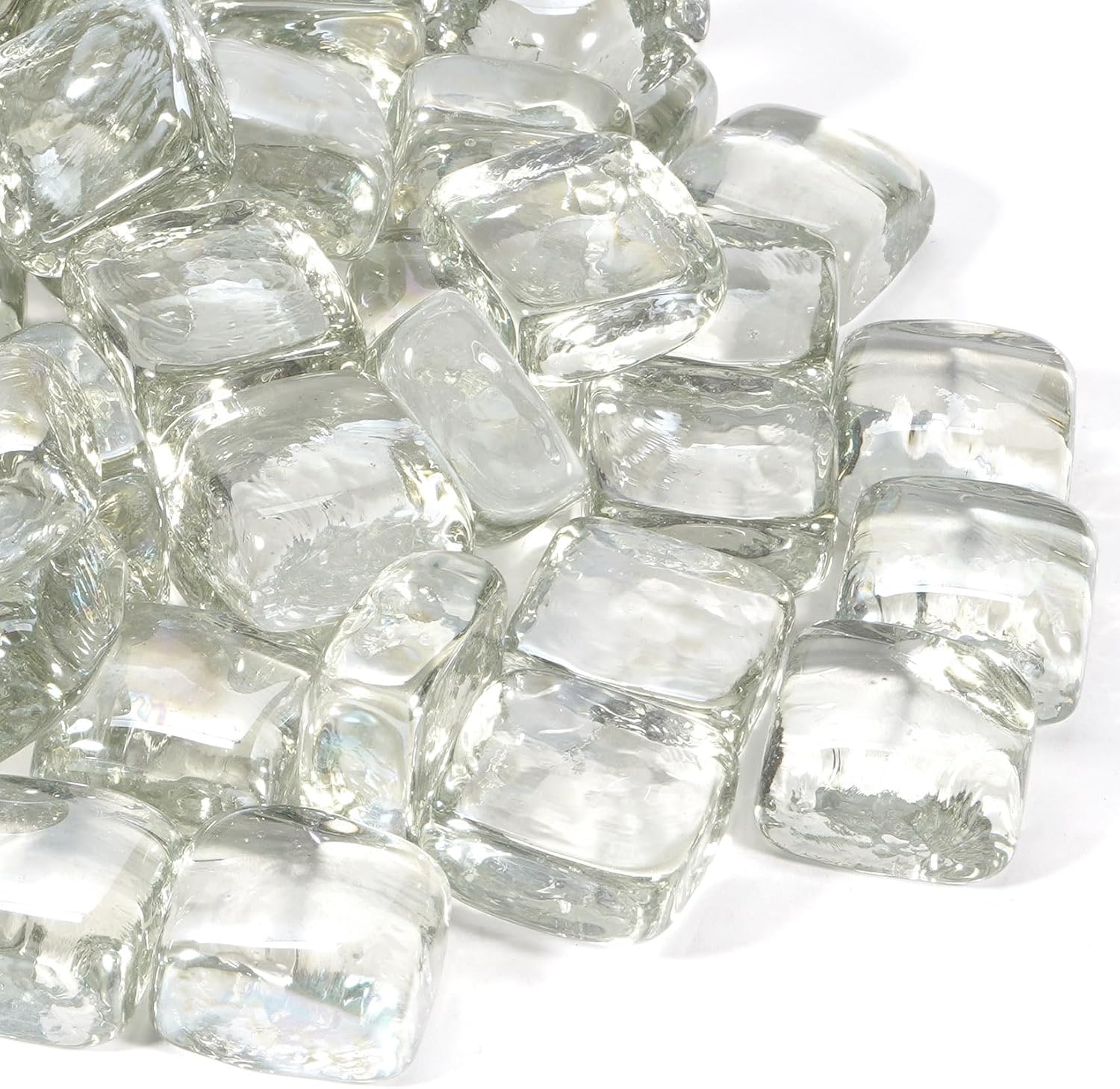 Clear Fire Pit Glass Cube for Indoor and Outdoor Fireplaces