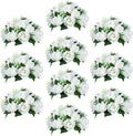 Fake Rose Bouquet Pack of 10 Silk Flowers for Wedding Centerpieces