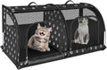 Double Cat Travel Carrier for Two Cats - Portable Pet Crate