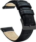 22mm Tropical-Style Leather Watch Band for Men - Quick Release