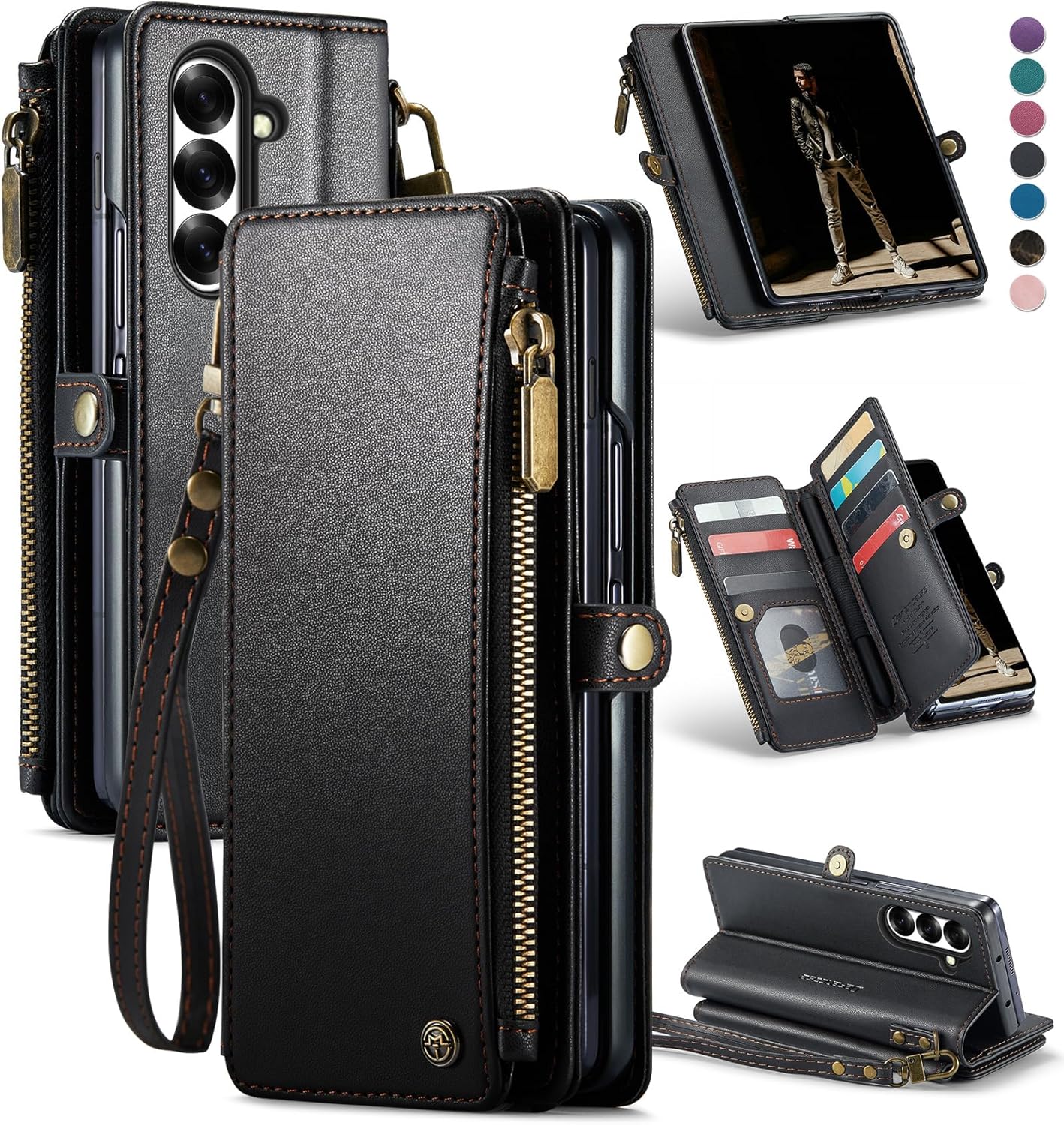 Defencase Samsung Galaxy Z Fold 7 Wallet Case with RFID Blocking