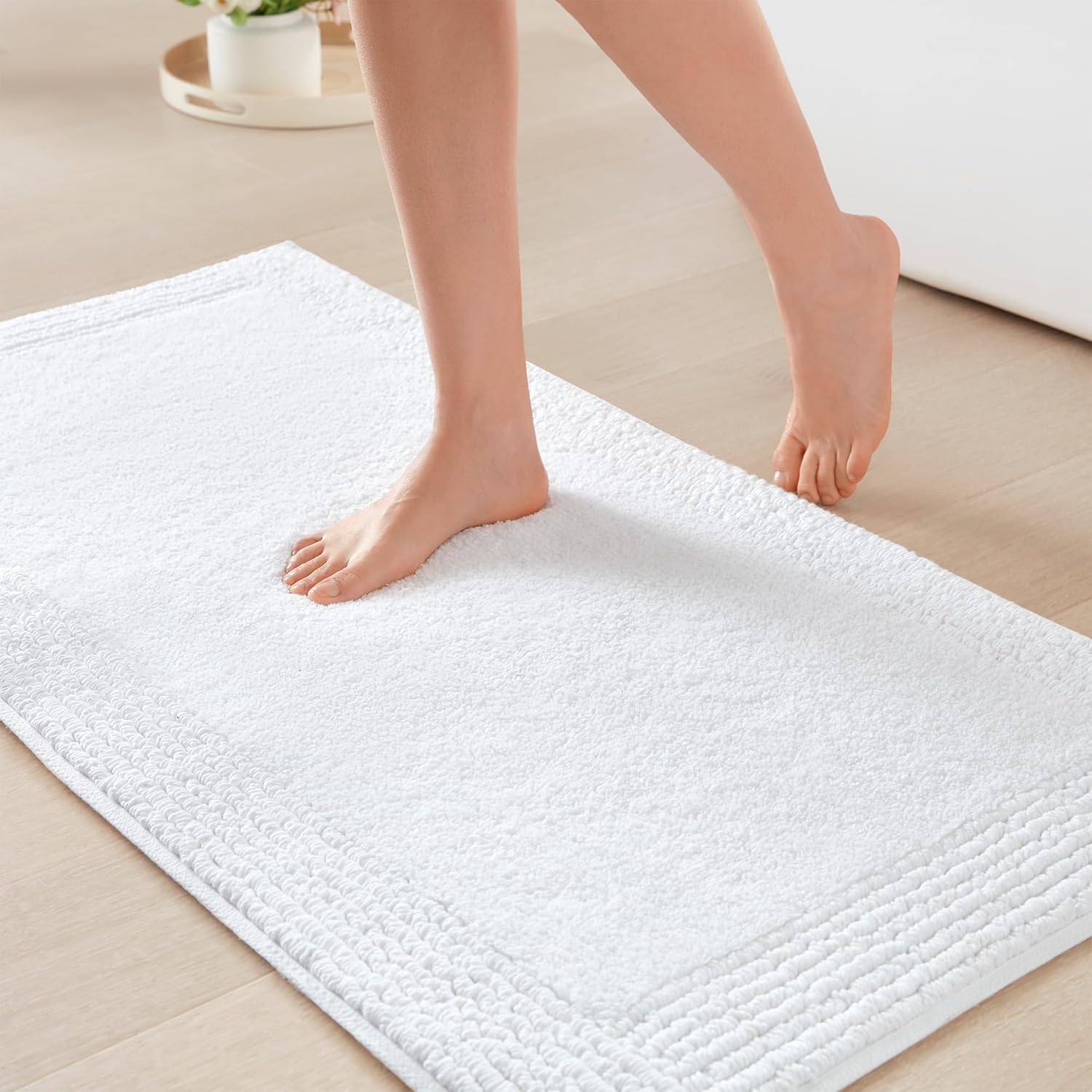Madison Park Splendor Reversible Cotton Bath Rug for Luxury