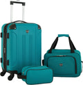 Chicago Hardside Expandable Spinner Luggage Set - Teal, 3 Piece