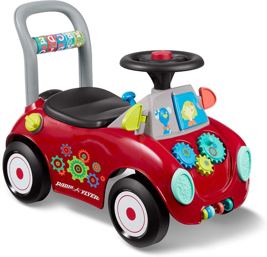 Radio Flyer Busy Buggy, Stand & Ride Toy, Ages 1-3