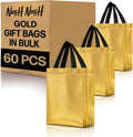 Nush Nush Set of 60 Shiny Gold Gift Bags for Every Occasion