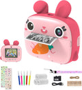 Instant Camera for Kids Pink - 2.5K Kids Camera with Instant Inkless