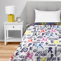 Power Rangers Core Twin Quilted Blanket for Cozy Comfort