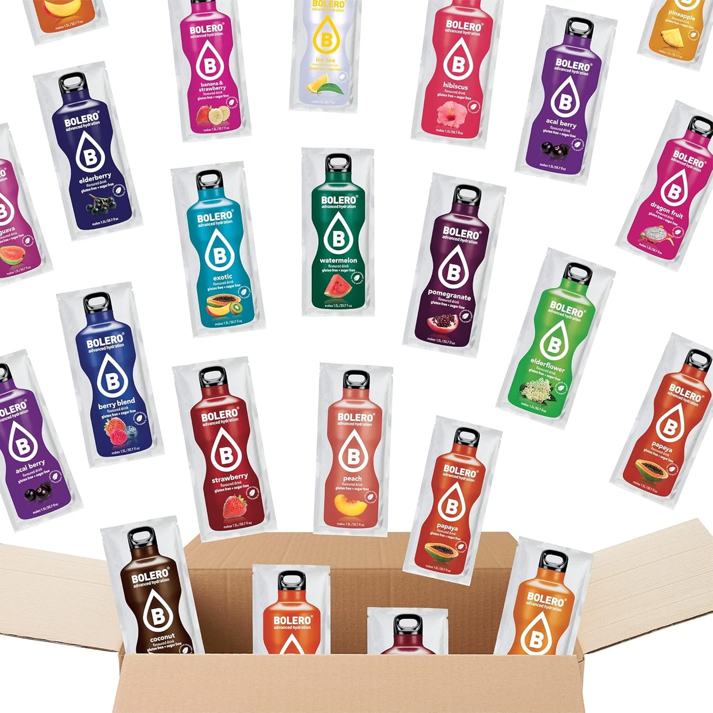 Bolero Sugar Free Drink Mix Packets for Flavorful Hydration