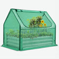 Quictent Raised Garden Bed with Cover - Dual Use Galvanized Planter