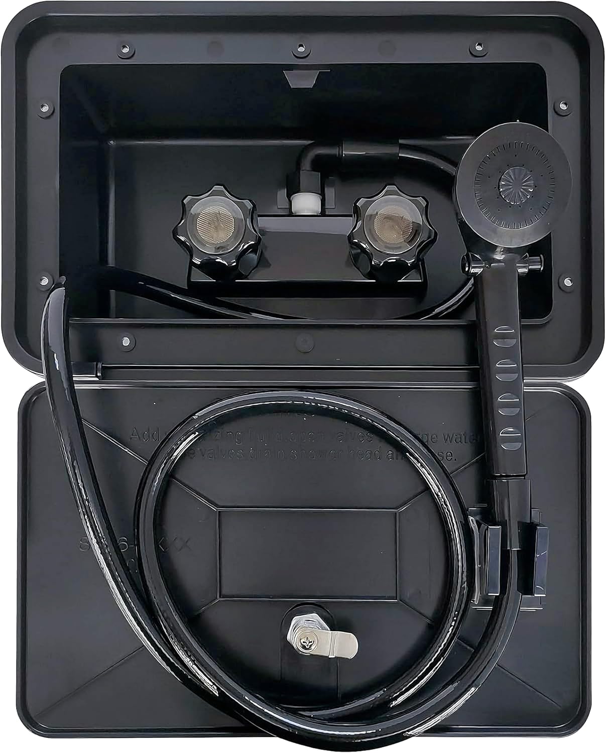 RV Exterior Shower Box Kit for Outdoor Camping and Travel Needs