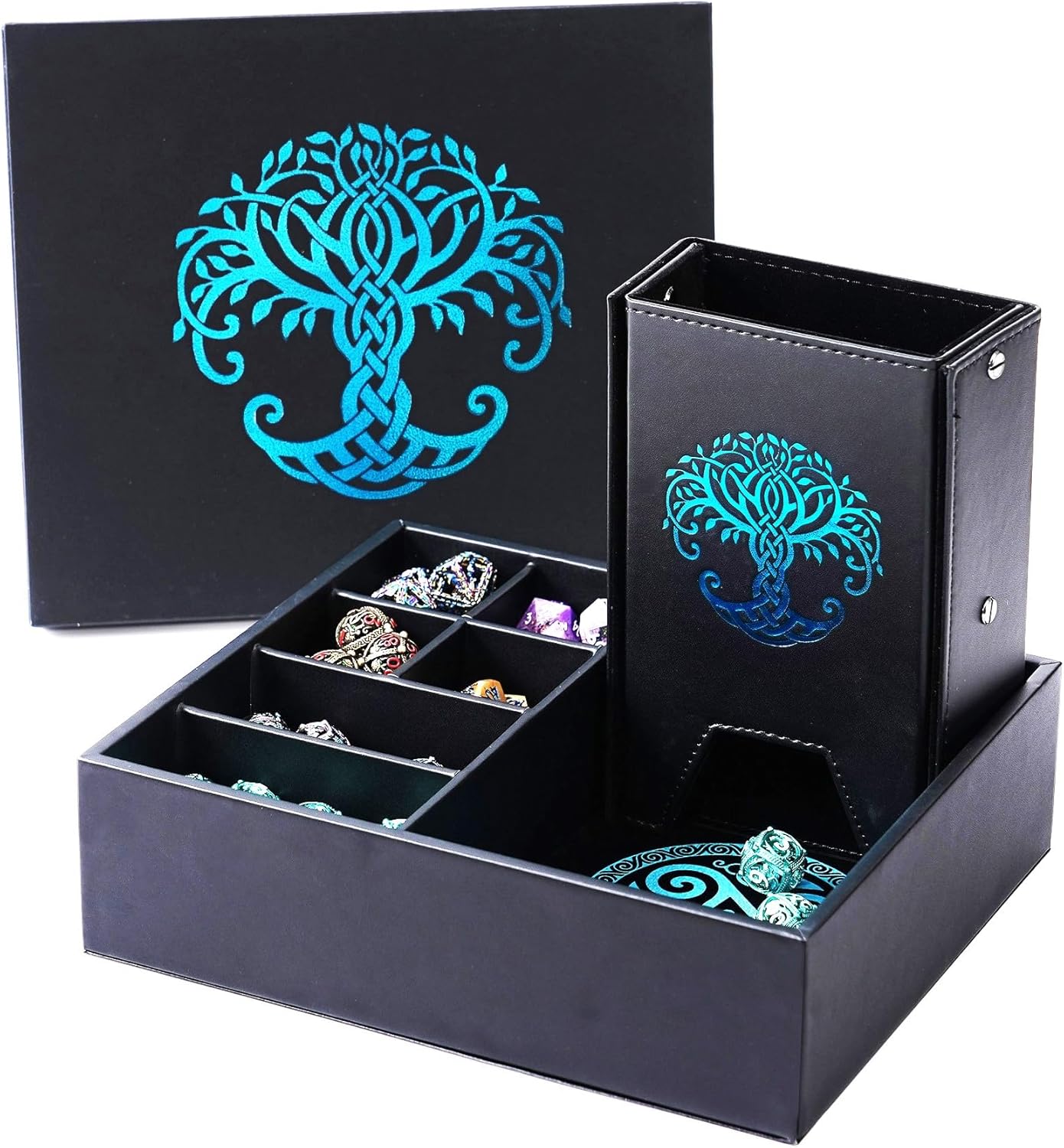 Dice Tray and Tower for DND - All-in-One Game Roamer Set