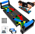 Solid Push Up Board Home Workout Equipment - 9-in-1 Guided System
