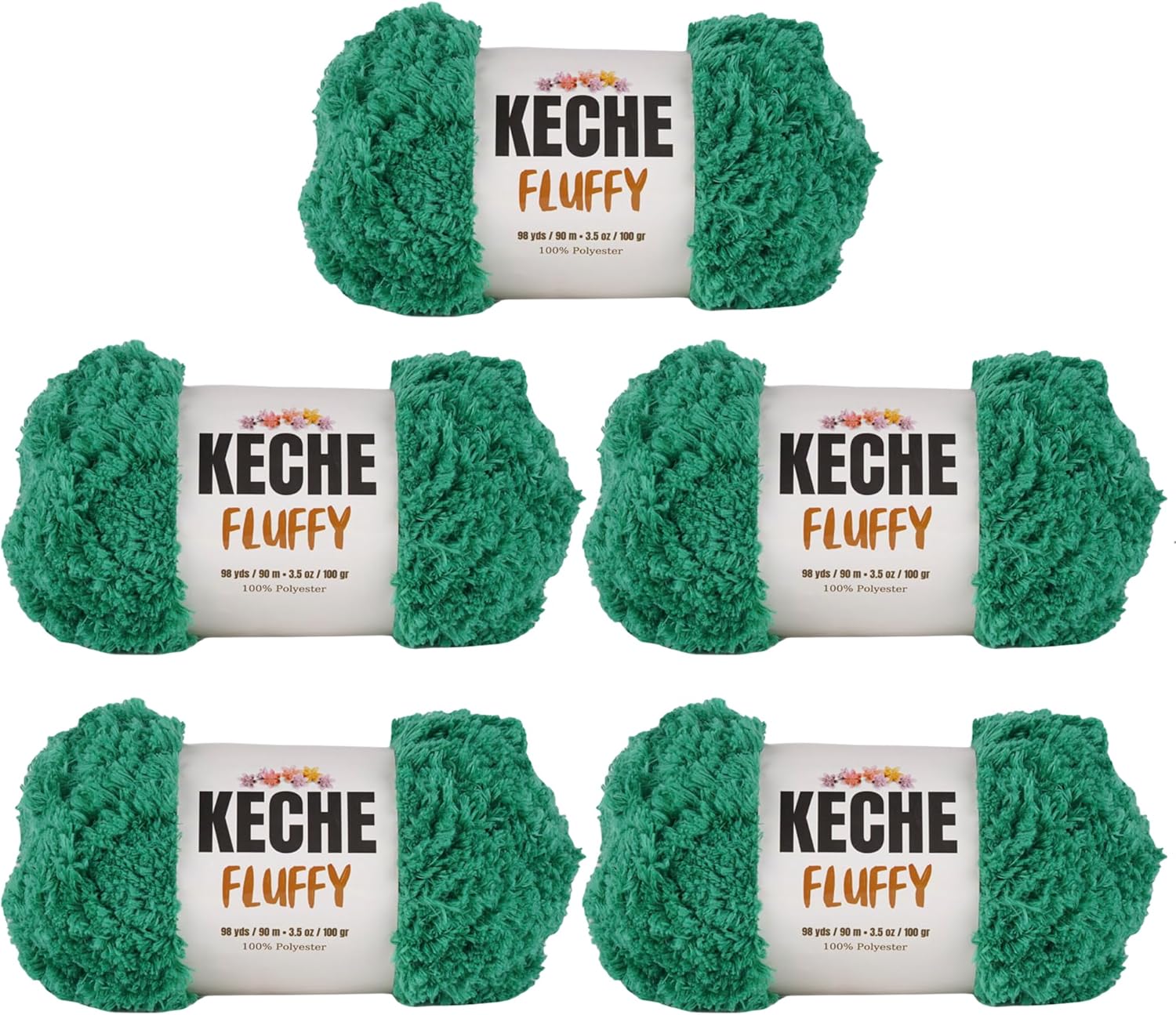 KECHE Fluffy Bulky Yarn for Soft Chunky Knitting Projects