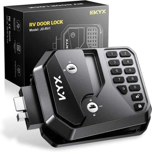 KYX RV Door Lock Replacement with Keyless Entry and Remote