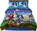 Franco Kids Bedding Super Soft Comforter and Sheet Set - Sonic