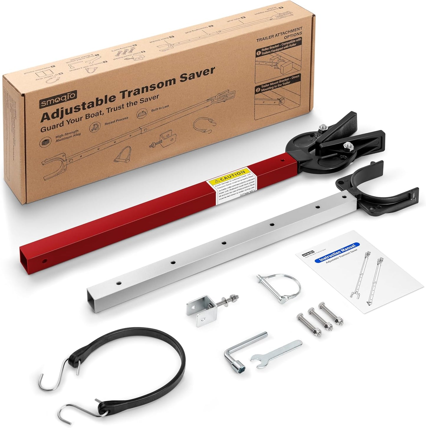 Transom Saver for Outboard Motor Support - Adjustable & Durable