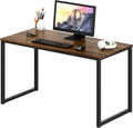40-Inch Home Office Computer Desk Walnut - Compact Mission Style