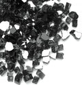 35 lbs Black Fire Glass for Propane Fire Pit - Reflective 1/2 in Rocks