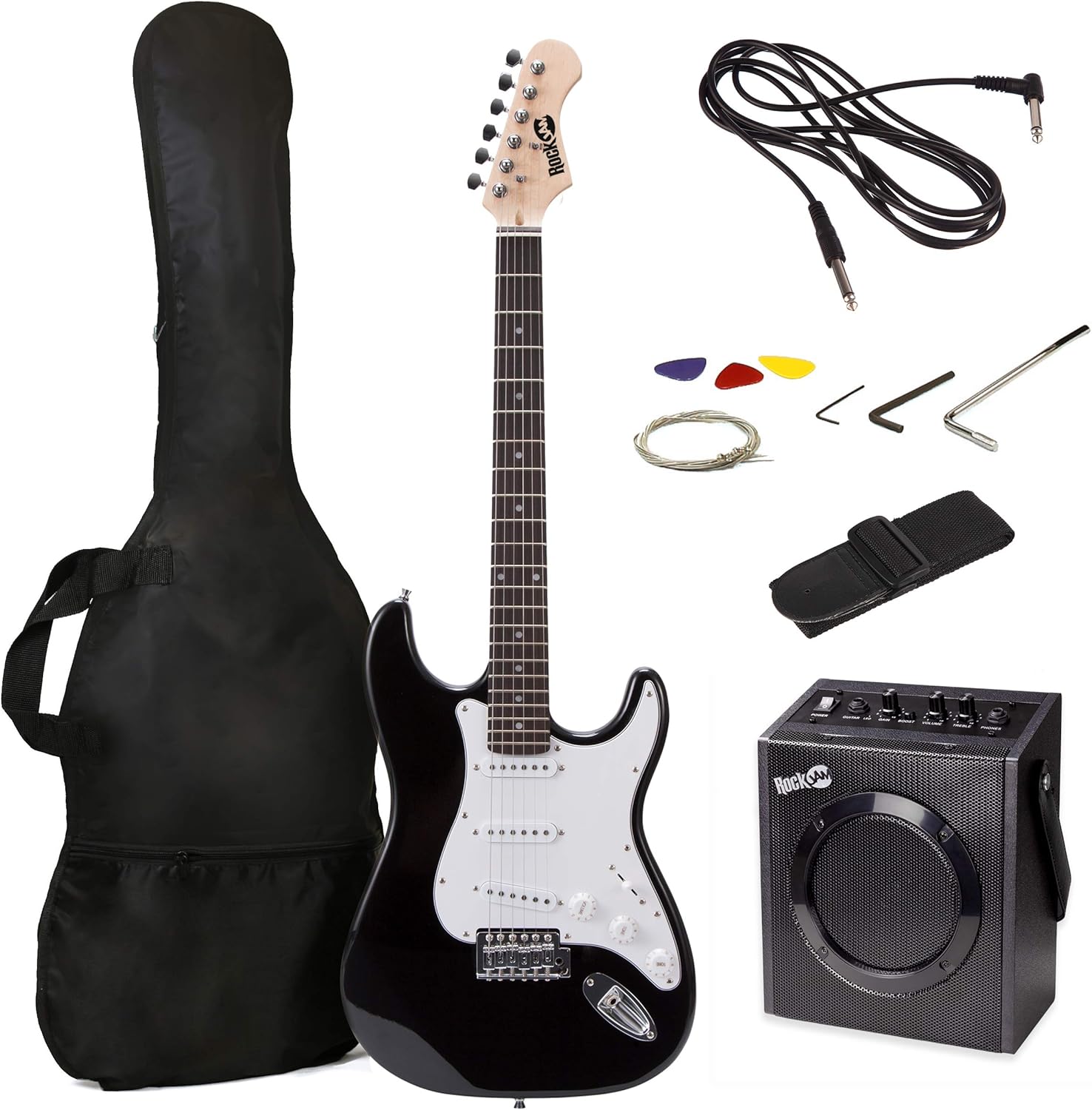 RockJam Electric Guitar Kit with 10-Watt Amp and Accessories