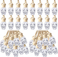Hanging Car Diffuser Bottles 200 Pack - Clear 10ml Skull Glass