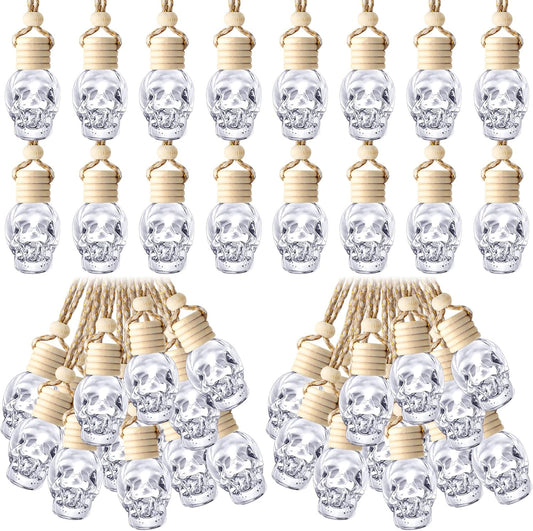 BBTO 200 Pcs Hanging Car Diffuser Bottles for Aromatherapy