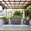 6-Piece Wicker Patio Conversation Set for Outdoor Style and Comfort