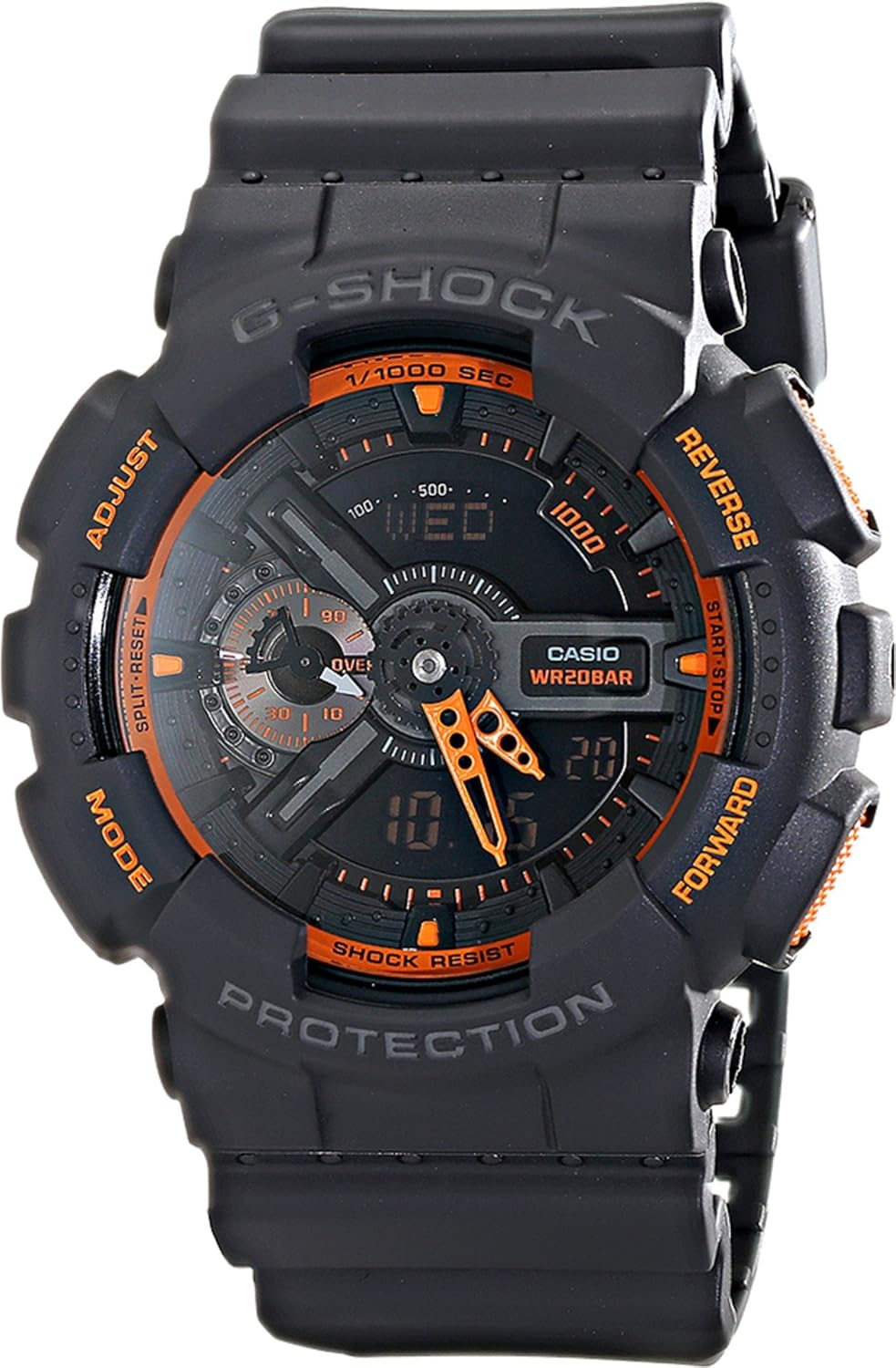 Casio G-Shock Men's Watch - Grey Resin Band