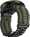 Braided 550 Paracord Garmin Watch Band 26mm - Rugged Sport Strap